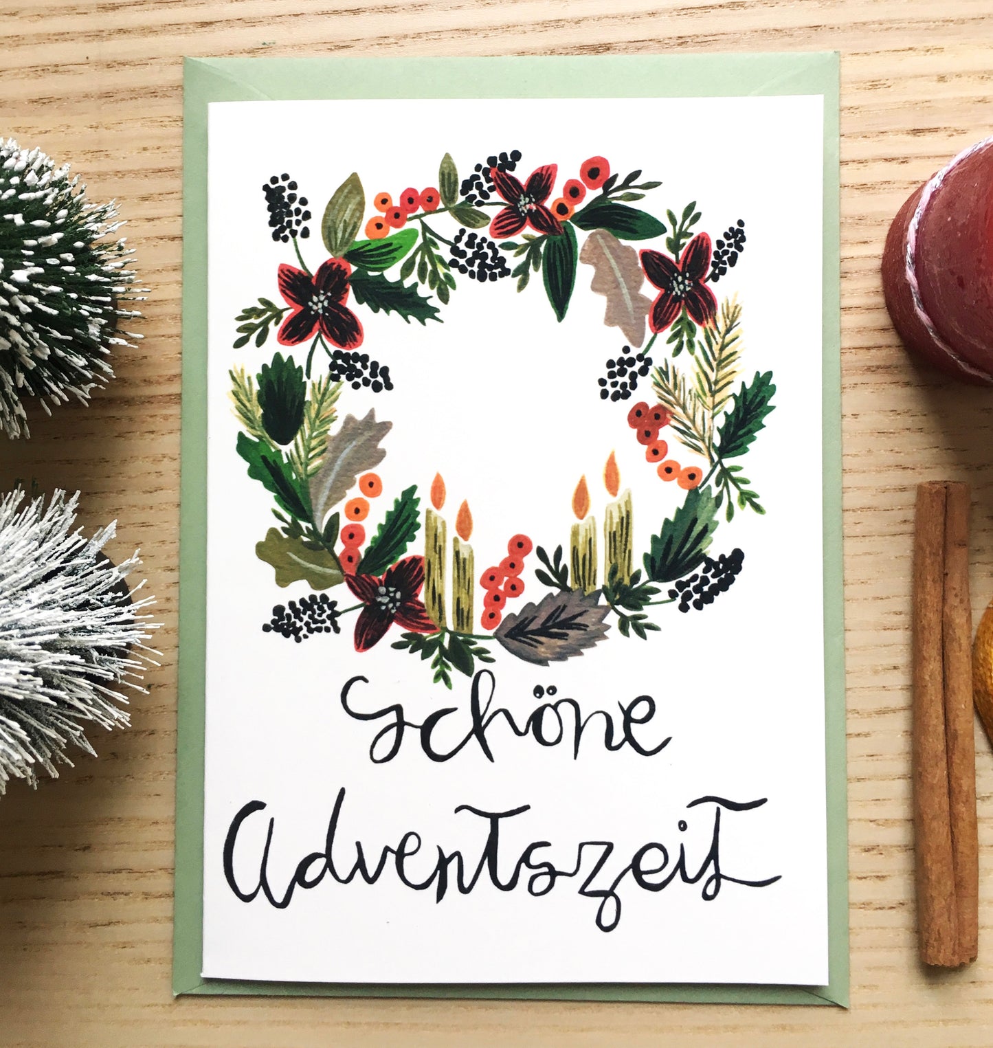 A Set of 3 Advent Cards | German Version