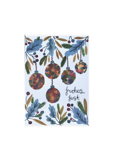 Christmas Ornament in Blue | Christmas Card