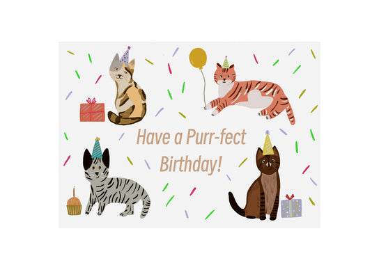 Cute Cats Illustration | Birthday Card