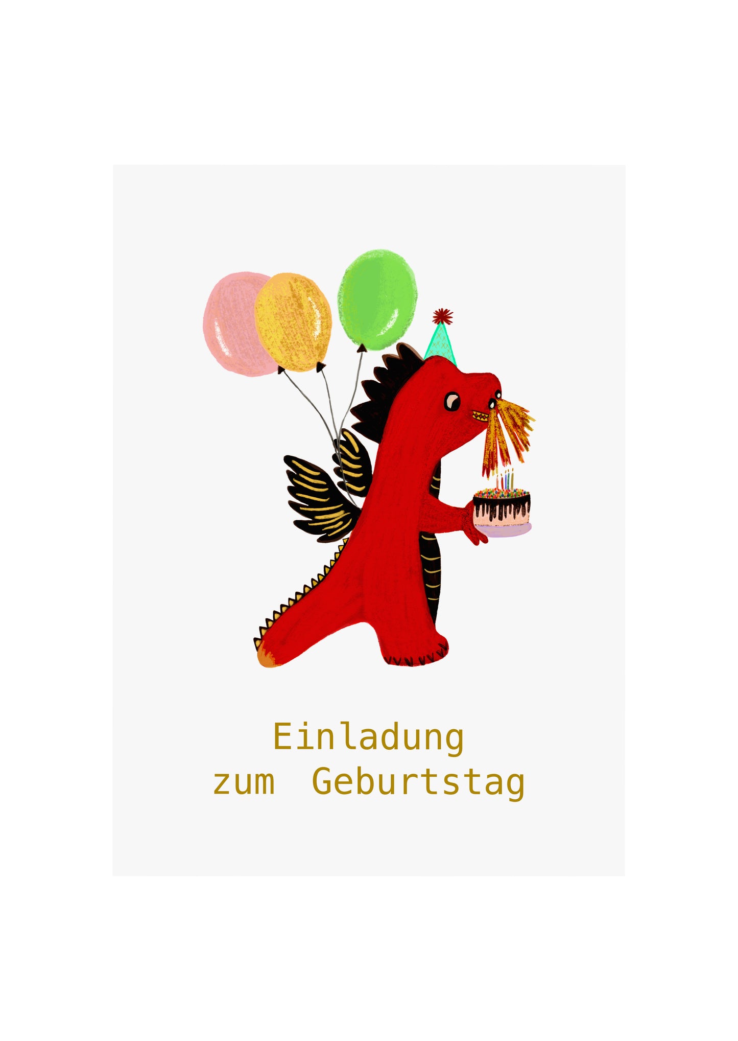 Dragon Party | Children Birthday Invitation