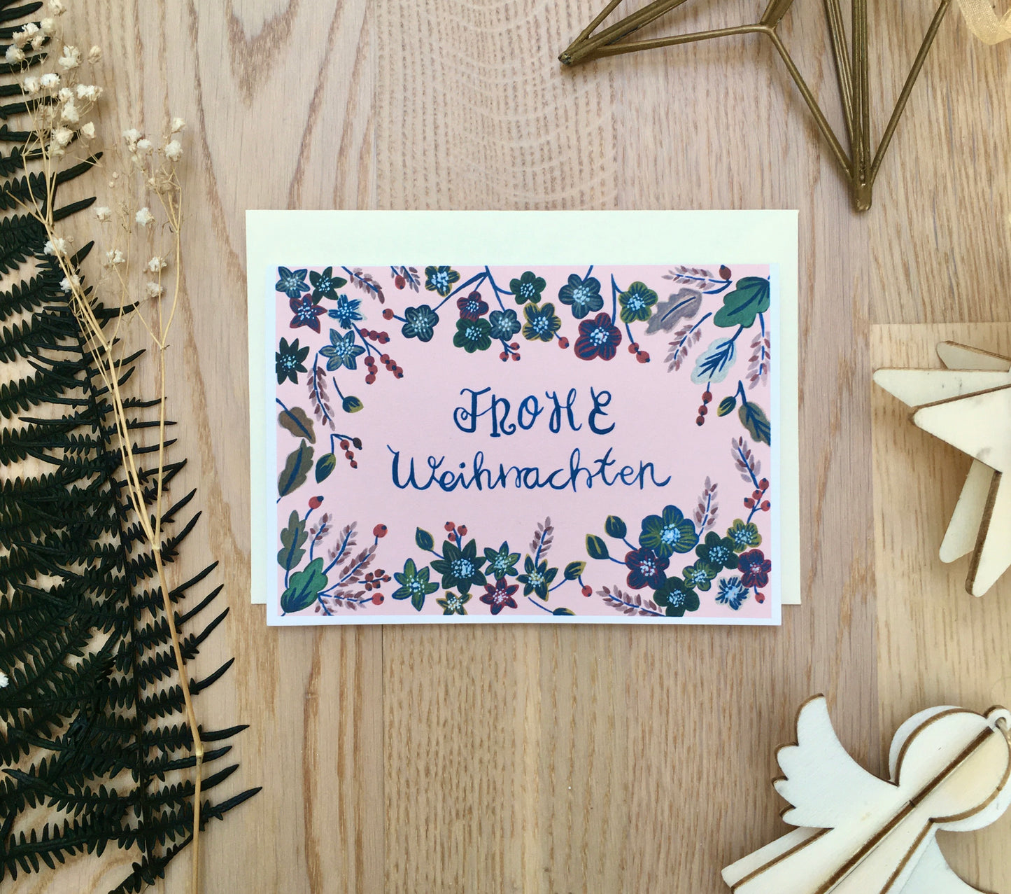 A Set of 6 Christmas Cards | Holiday Greeting Set