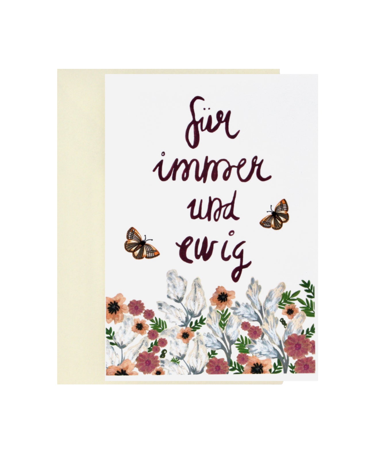 Floral Butterfly | Wedding Card
