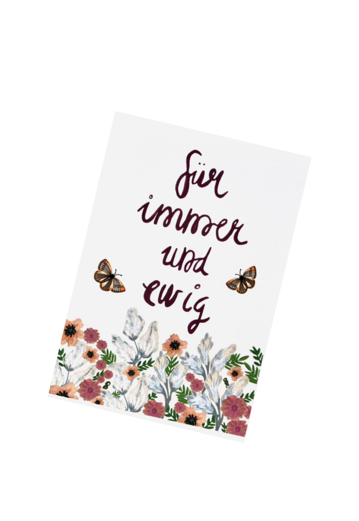 Floral Butterfly | Wedding Card