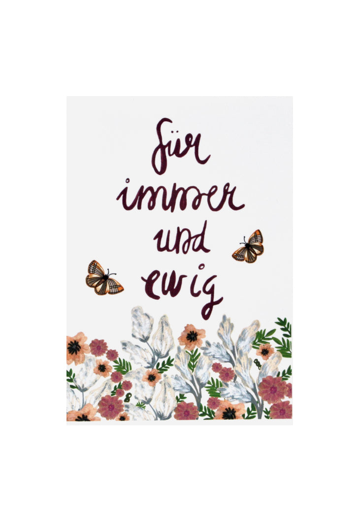 Floral Butterfly | Wedding Card