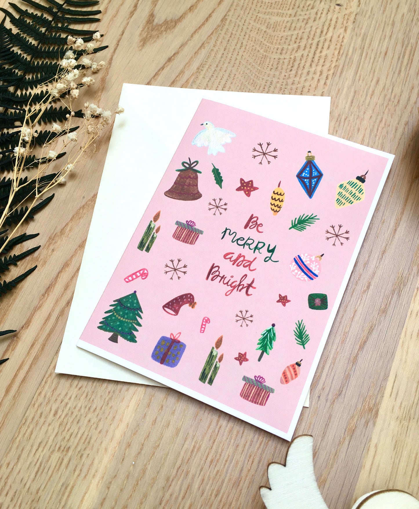 A Set of 6 Christmas Cards | Holiday Greeting Set