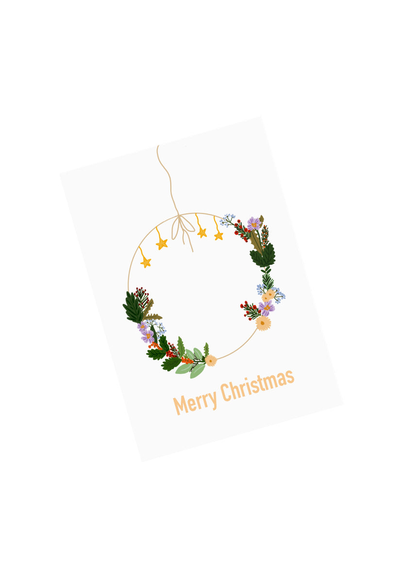 Merry Christmas Wreath | Advent & Christmas Card