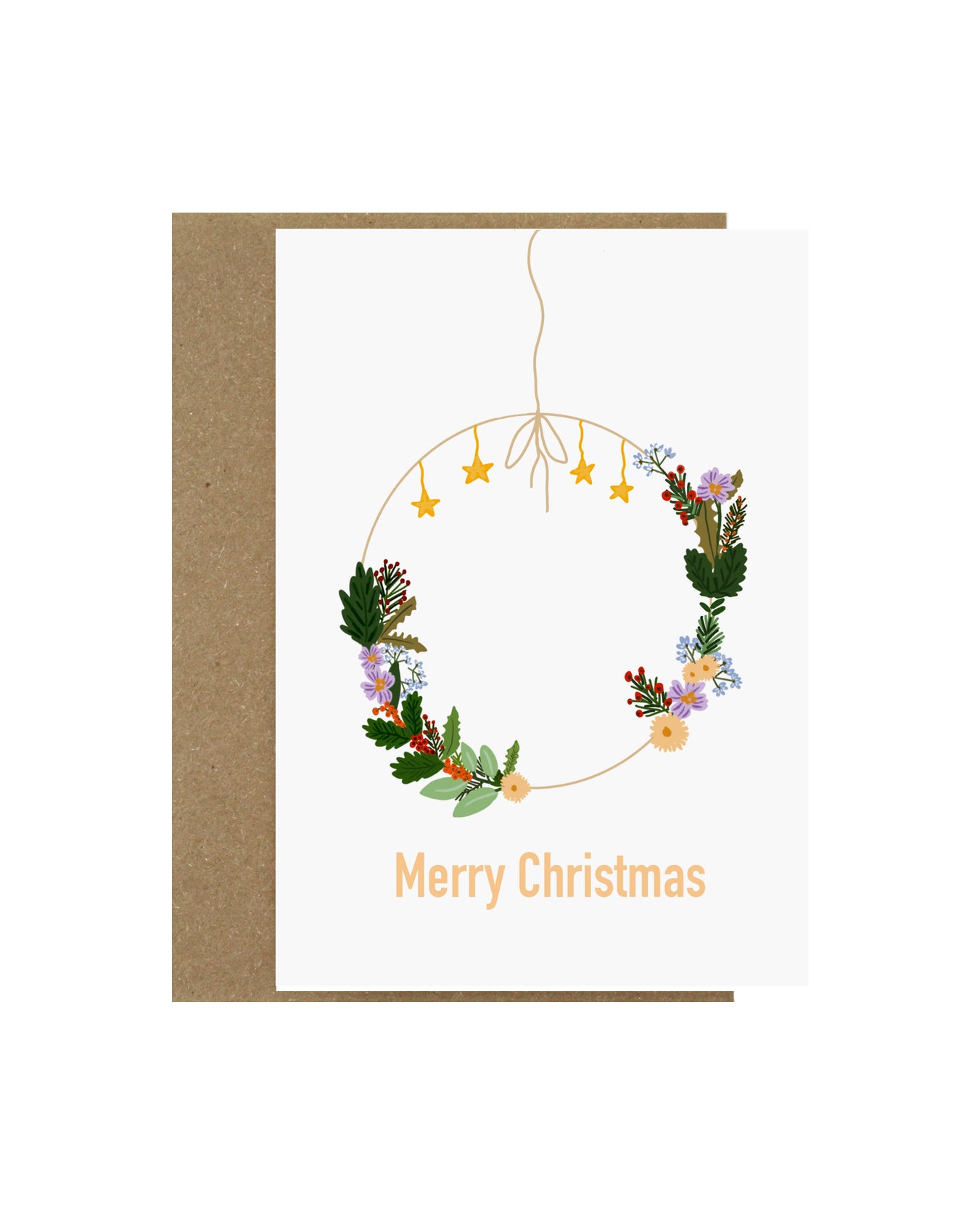Merry Christmas Wreath | Advent & Christmas Card