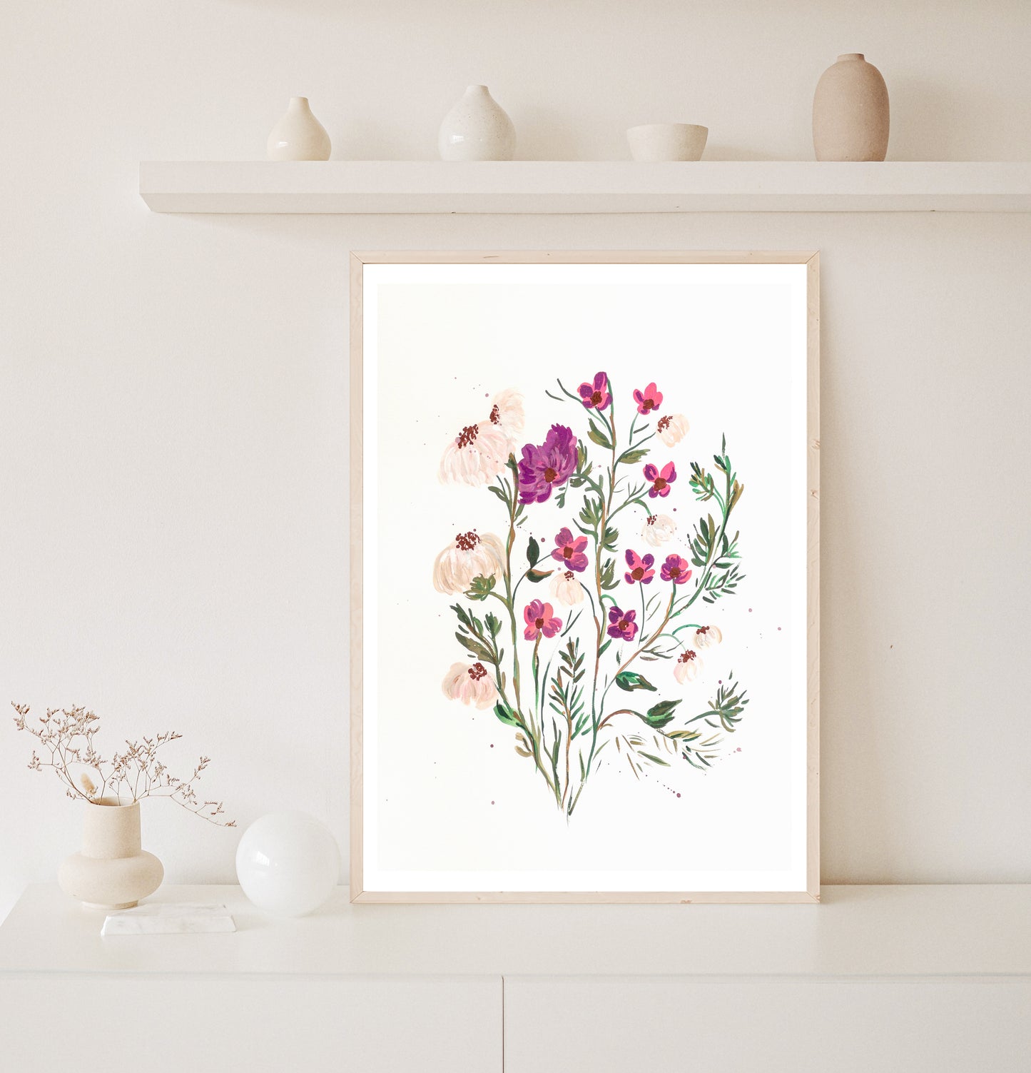 Summer Floral Bouquet | Flower Painting