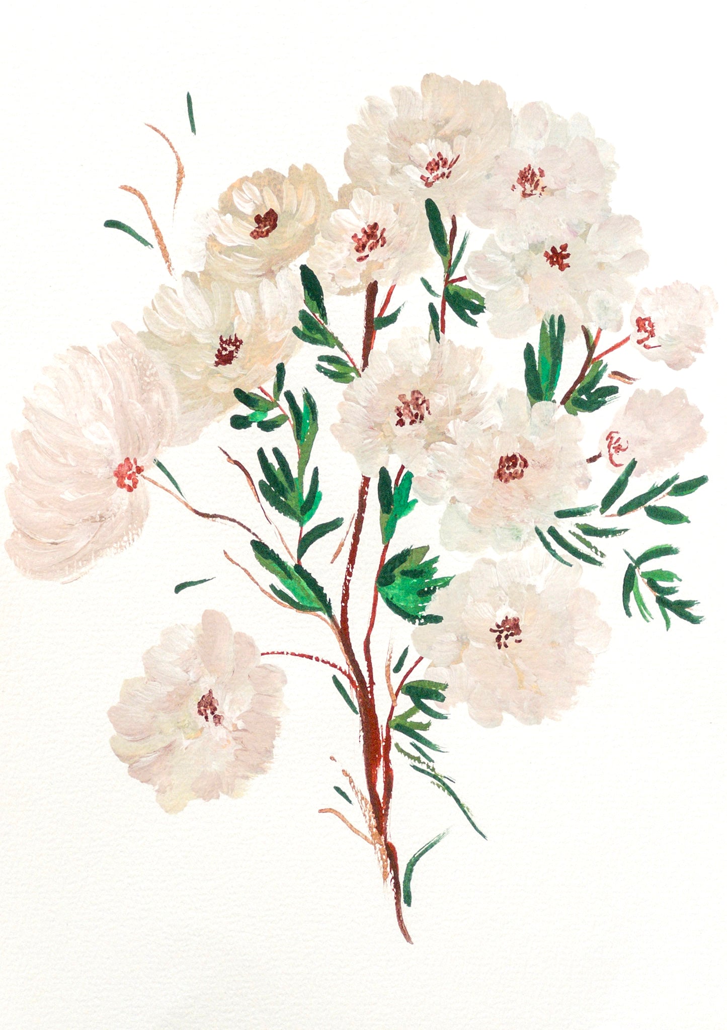Peonies in Bloom | Flower Painting