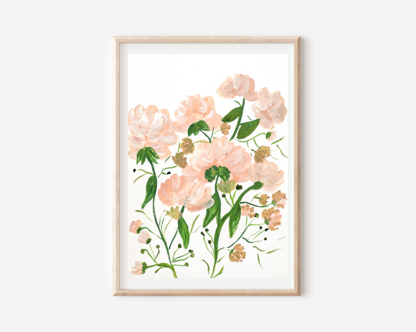 Blooming Pink Roses | Flower Painting