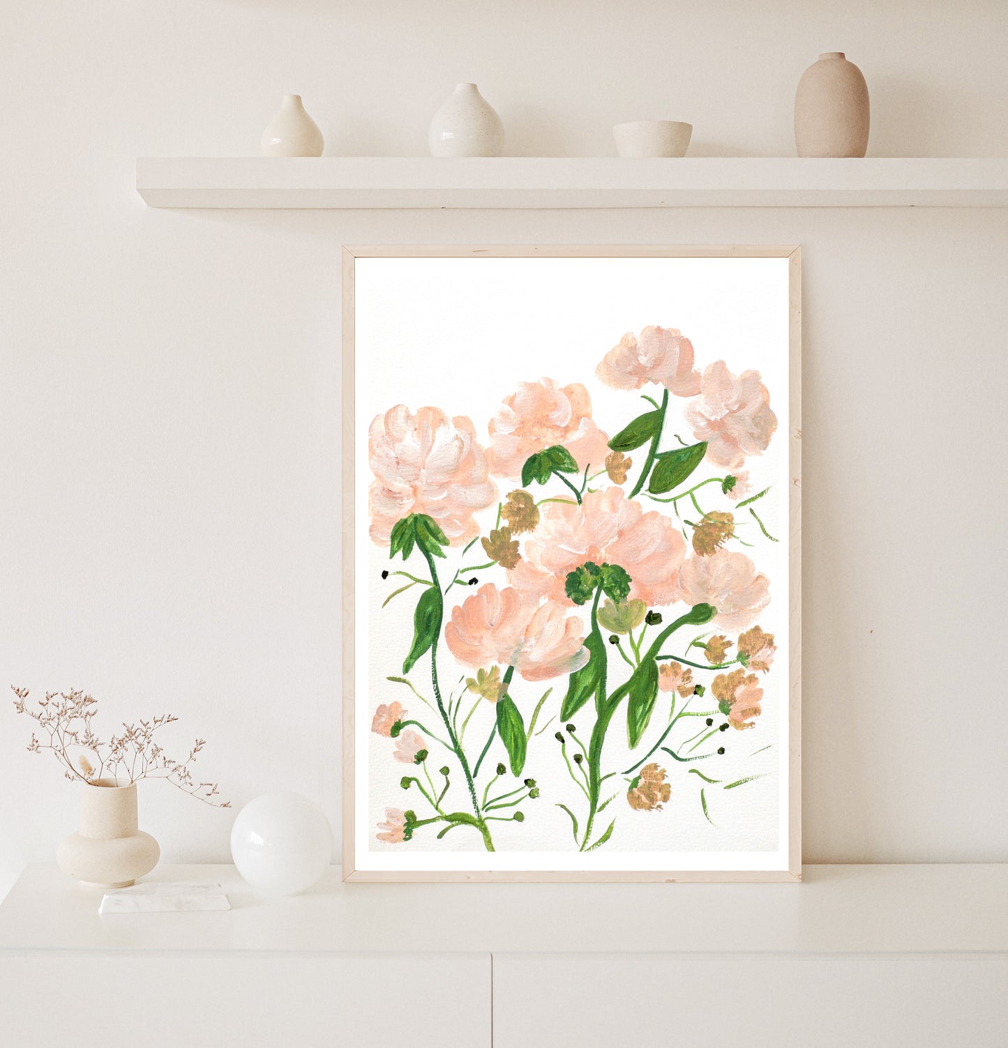 Blooming Pink Roses | Flower Painting