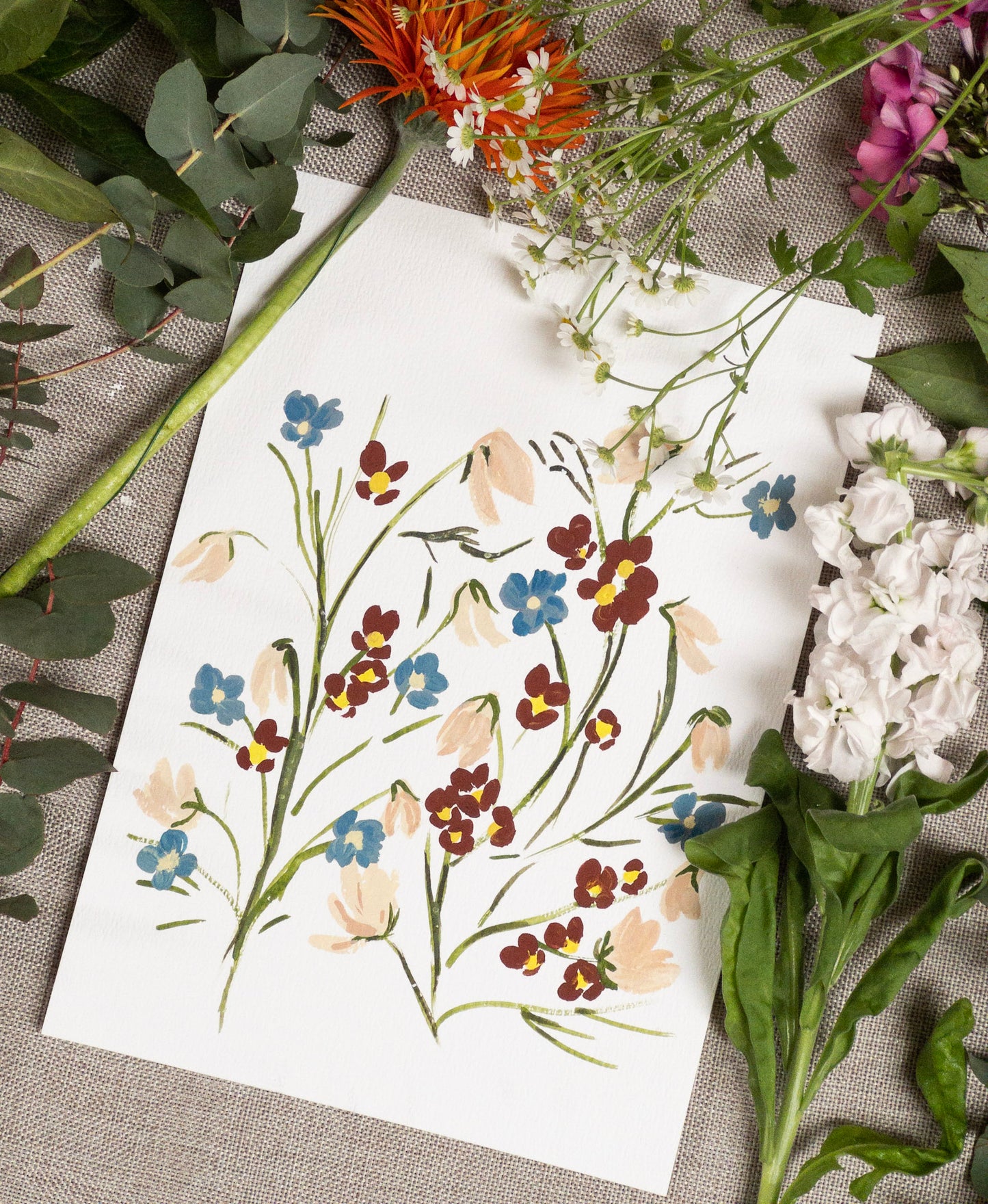 Sweet Anemone | Floral Painting