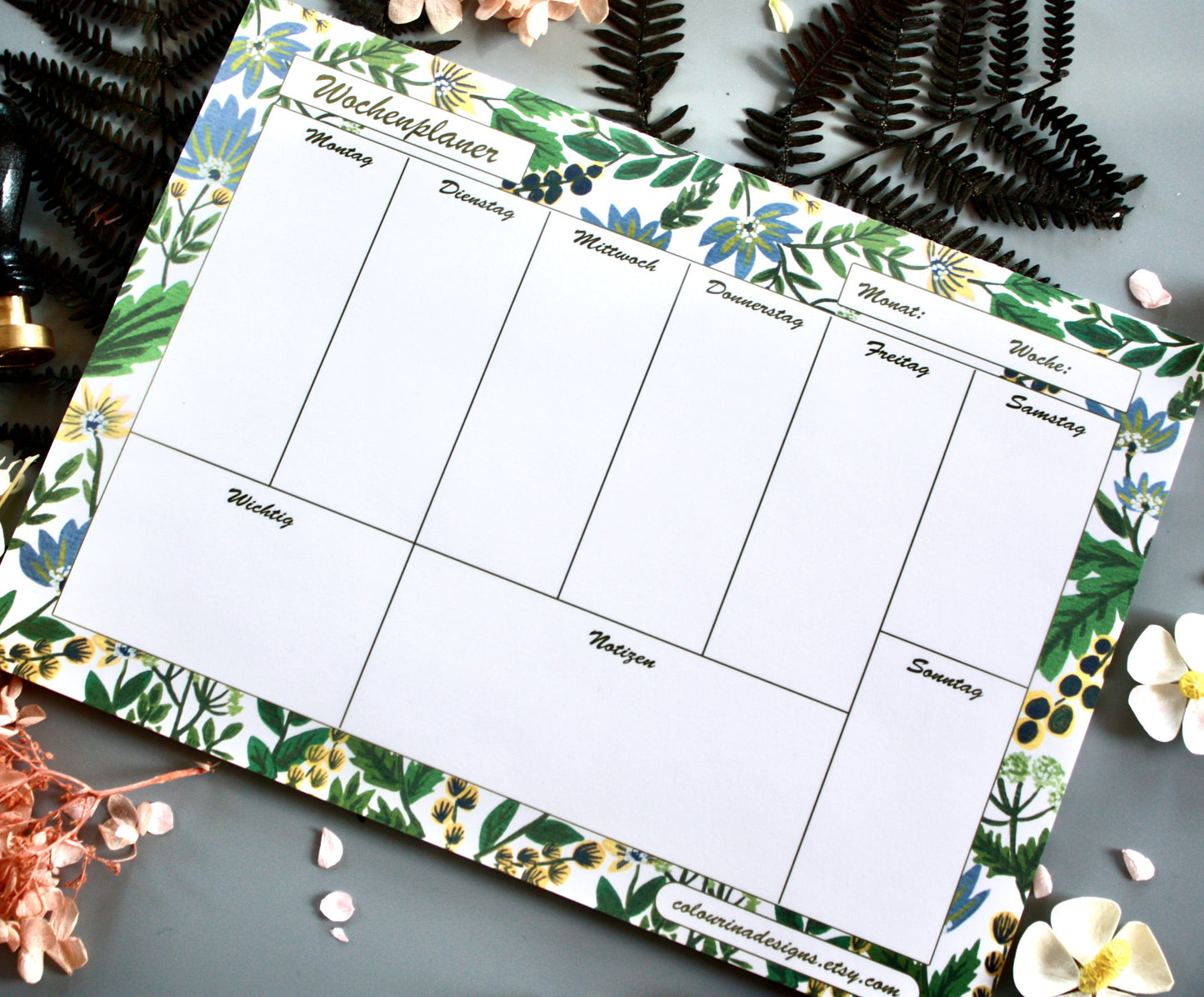 Floral Weekly Planner | Planner & Notepads