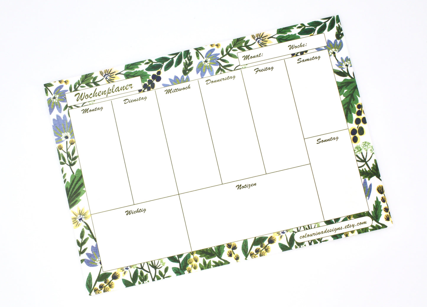 Floral Weekly Planner | Planner & Notepads