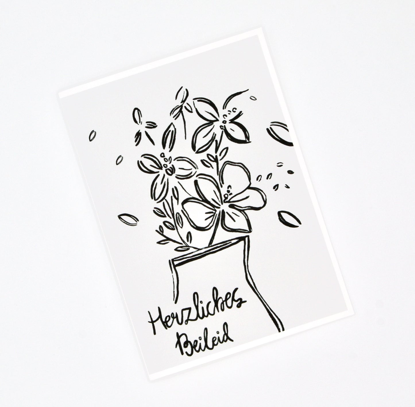 Black & White Flower | Sympathy