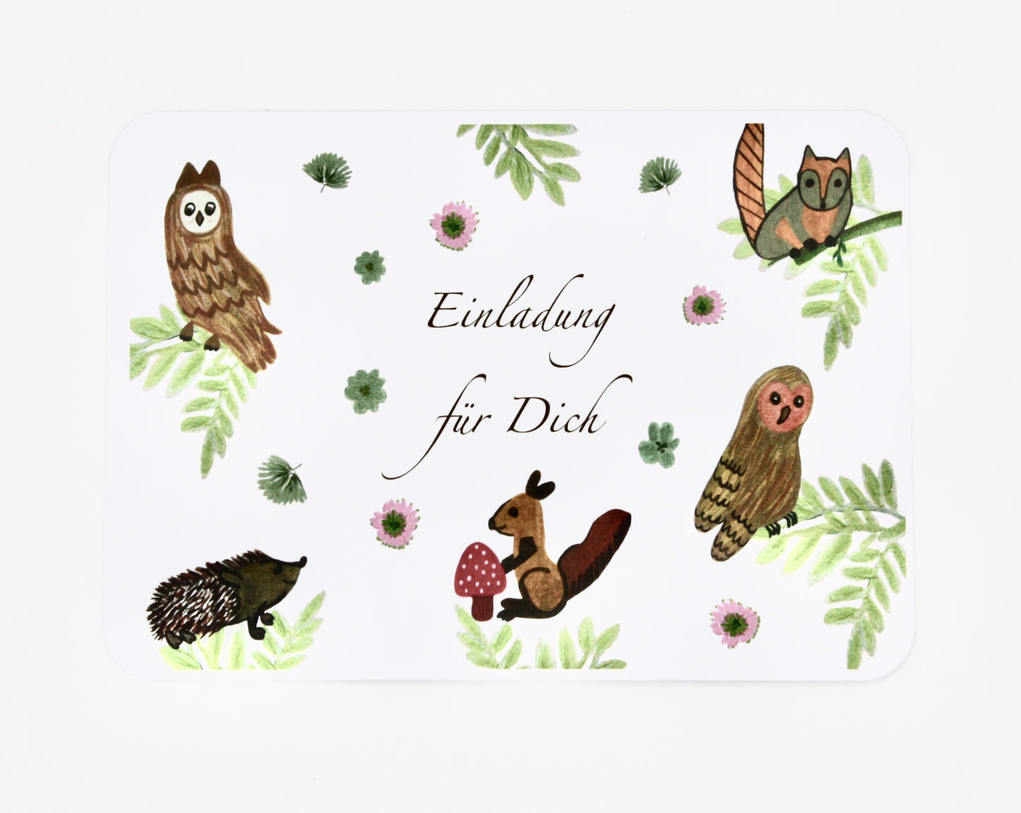 Woodland Animal Party | Children Birthday Invitation