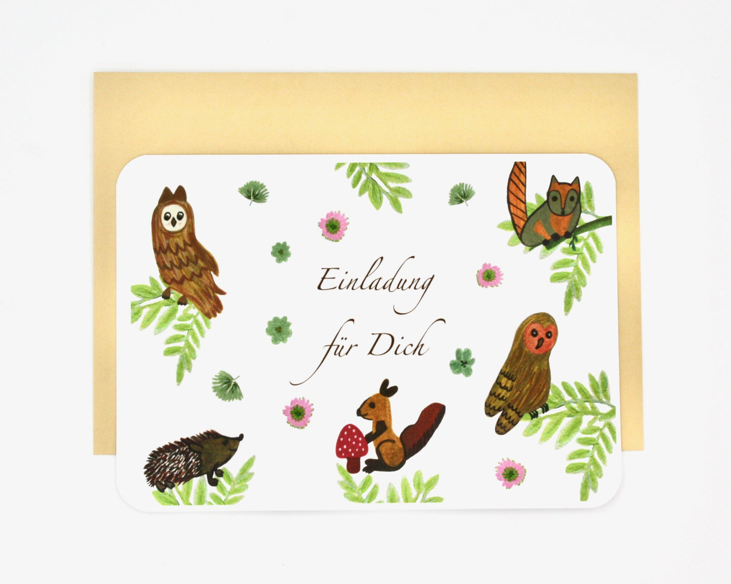 Woodland Animal Party | Children Birthday Invitation