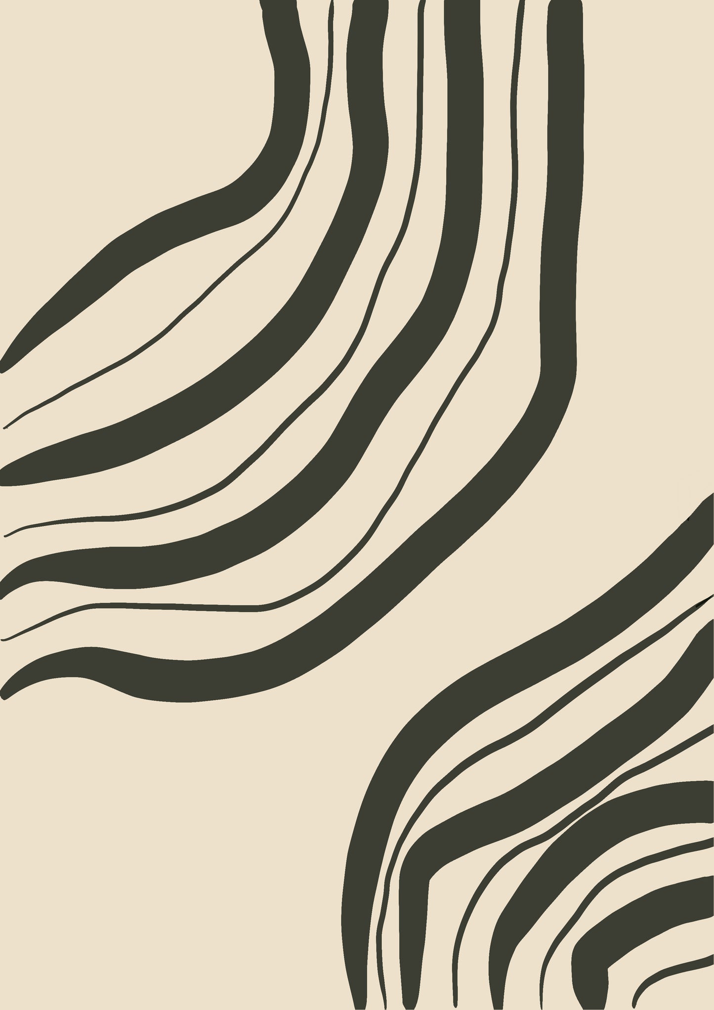 River Lines Art | Minimalistic Print