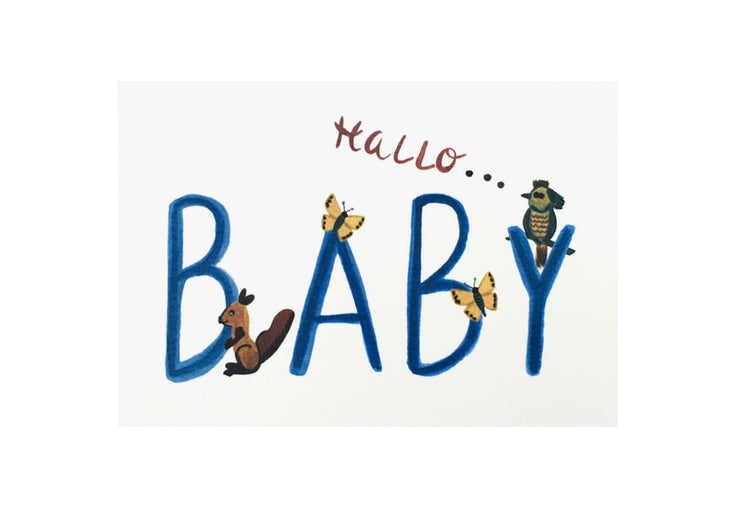 Blue Baby Boy | New Baby Card