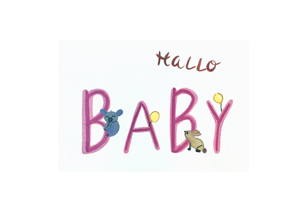 Pink Baby Girl | New Baby Card
