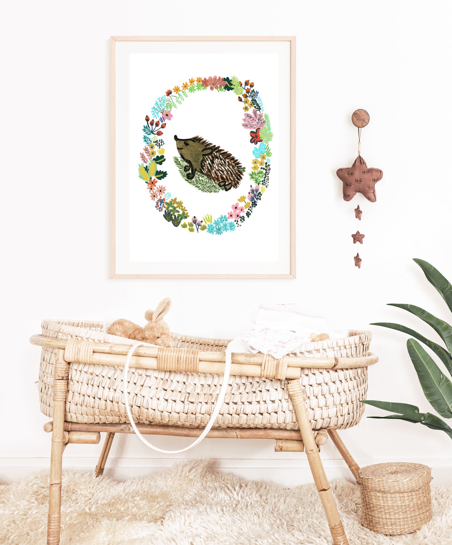 Baby Hedgehog | Nursery & Children Room Poster