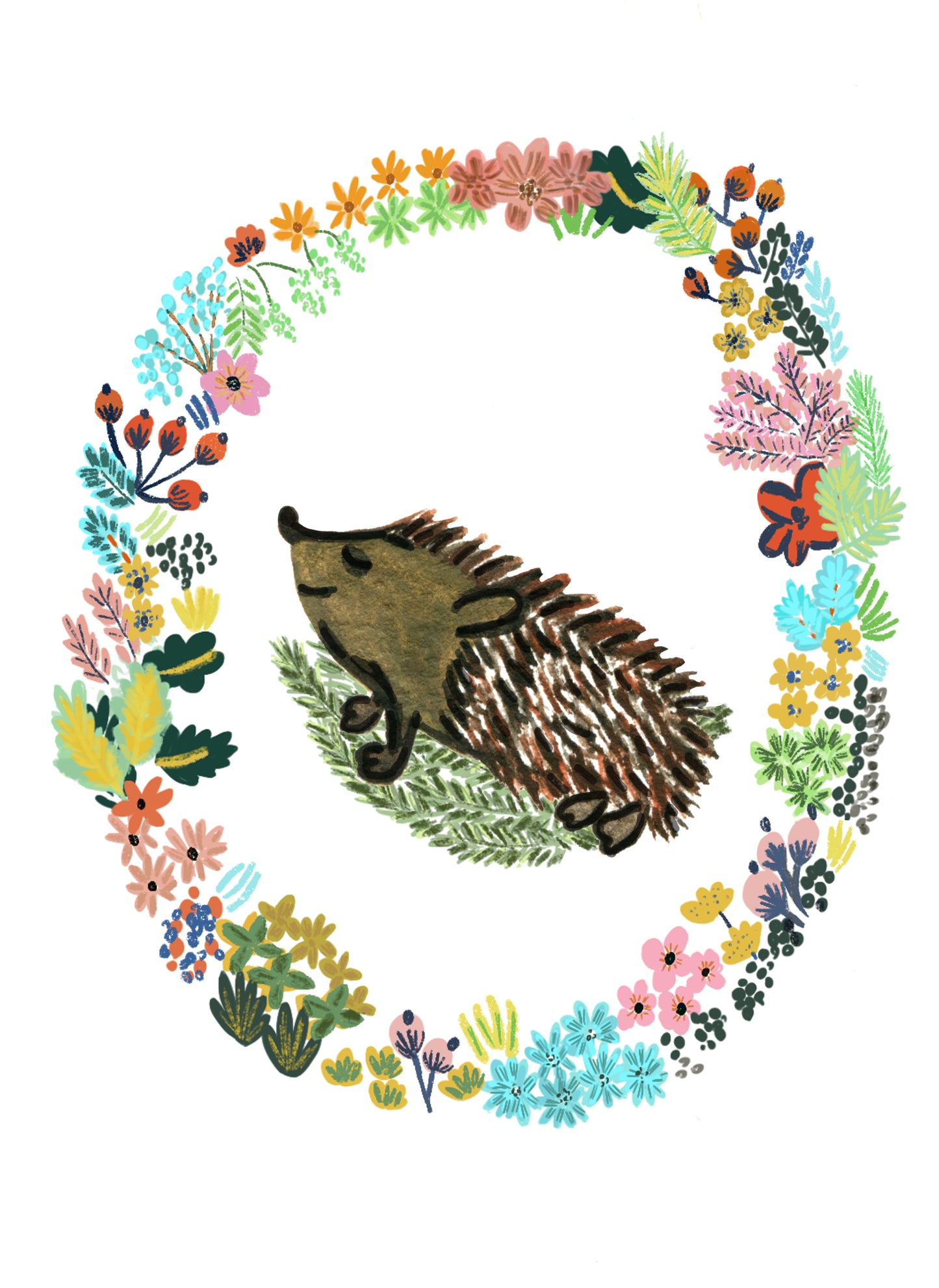 Baby Hedgehog | Nursery & Children Room Poster