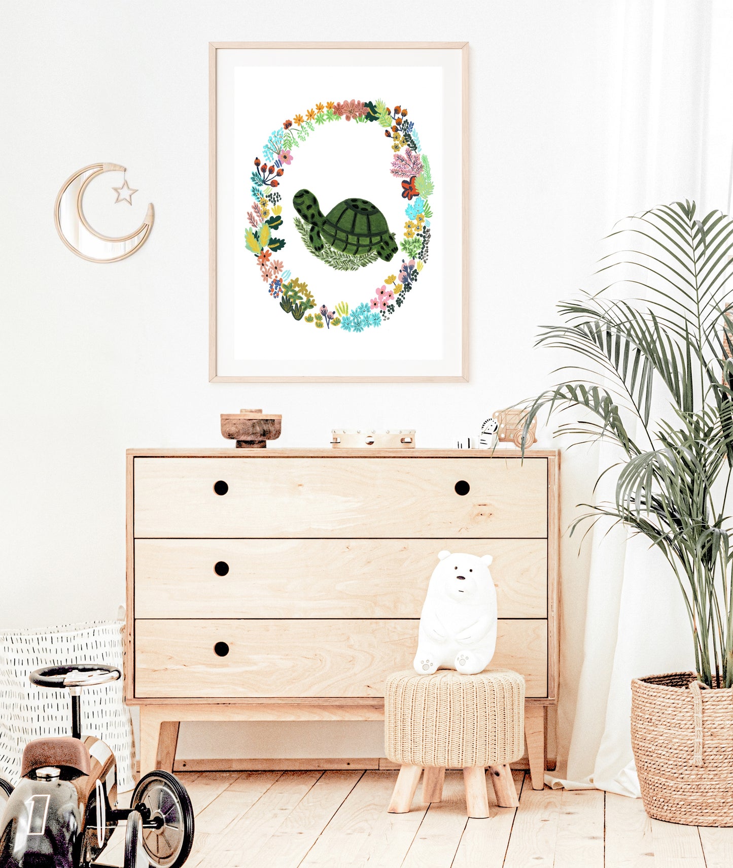 Baby Turtle | Nursery & Children Room Poster