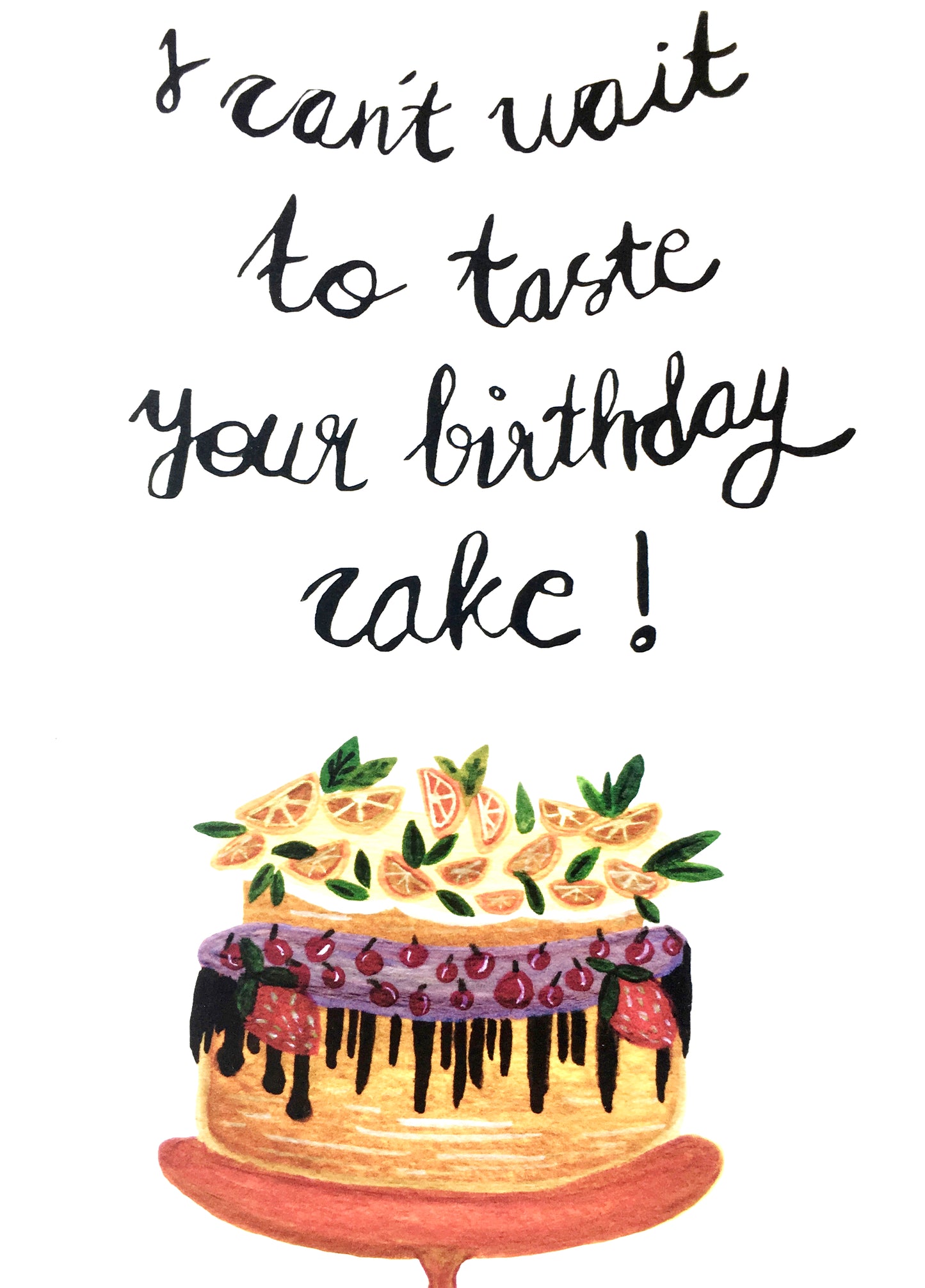 Fruity Birthday Cake | Birthday Card