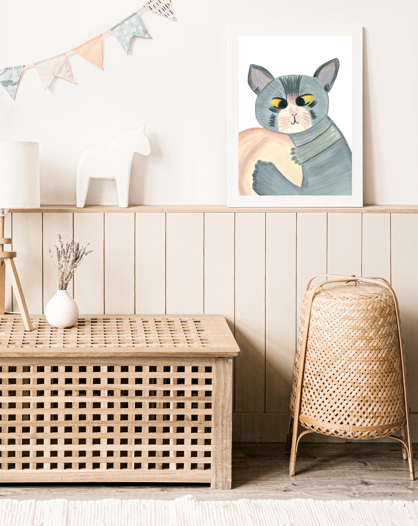 Cute Cat | Nursery & Children Room Poster
