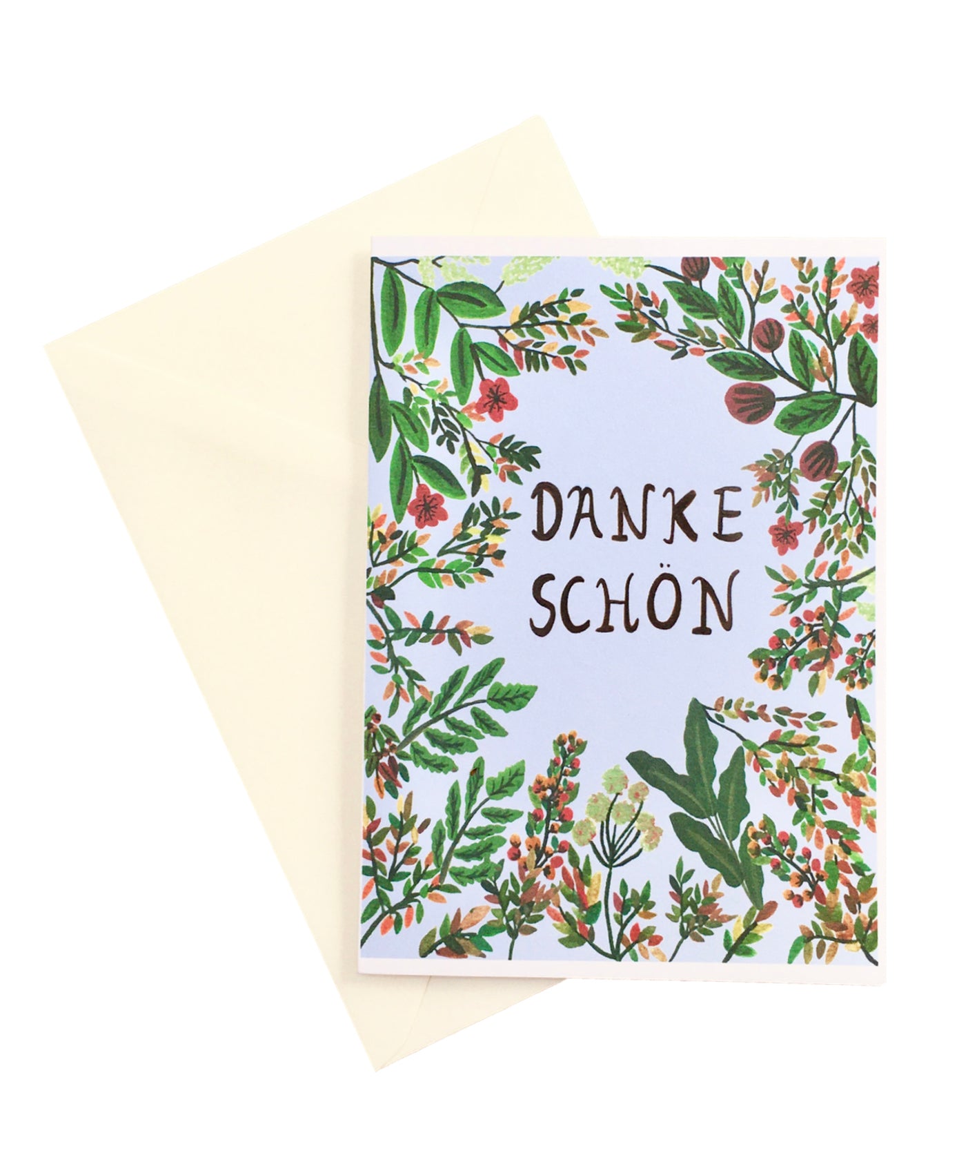 Blue Floral | Thank You Card
