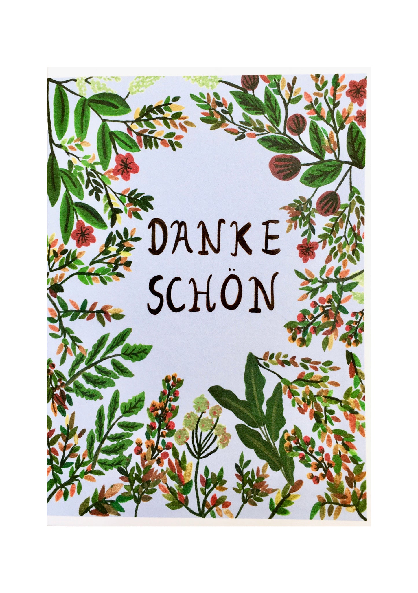 Blue Floral | Thank You Card