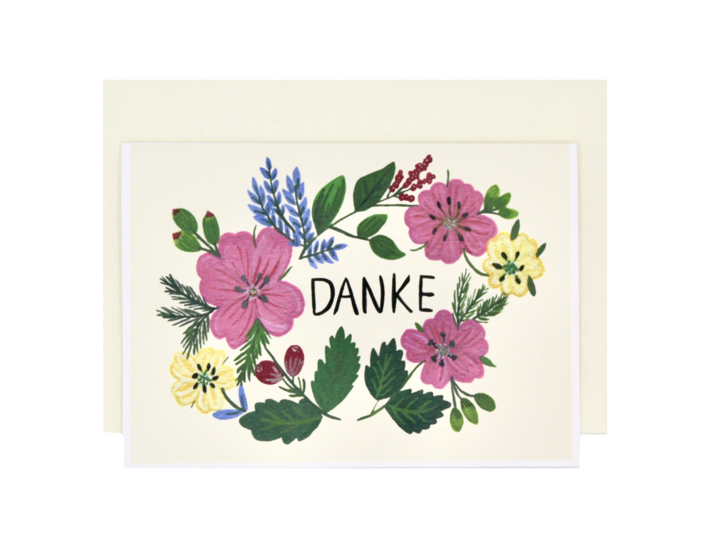Pink Floral | Thank You Card