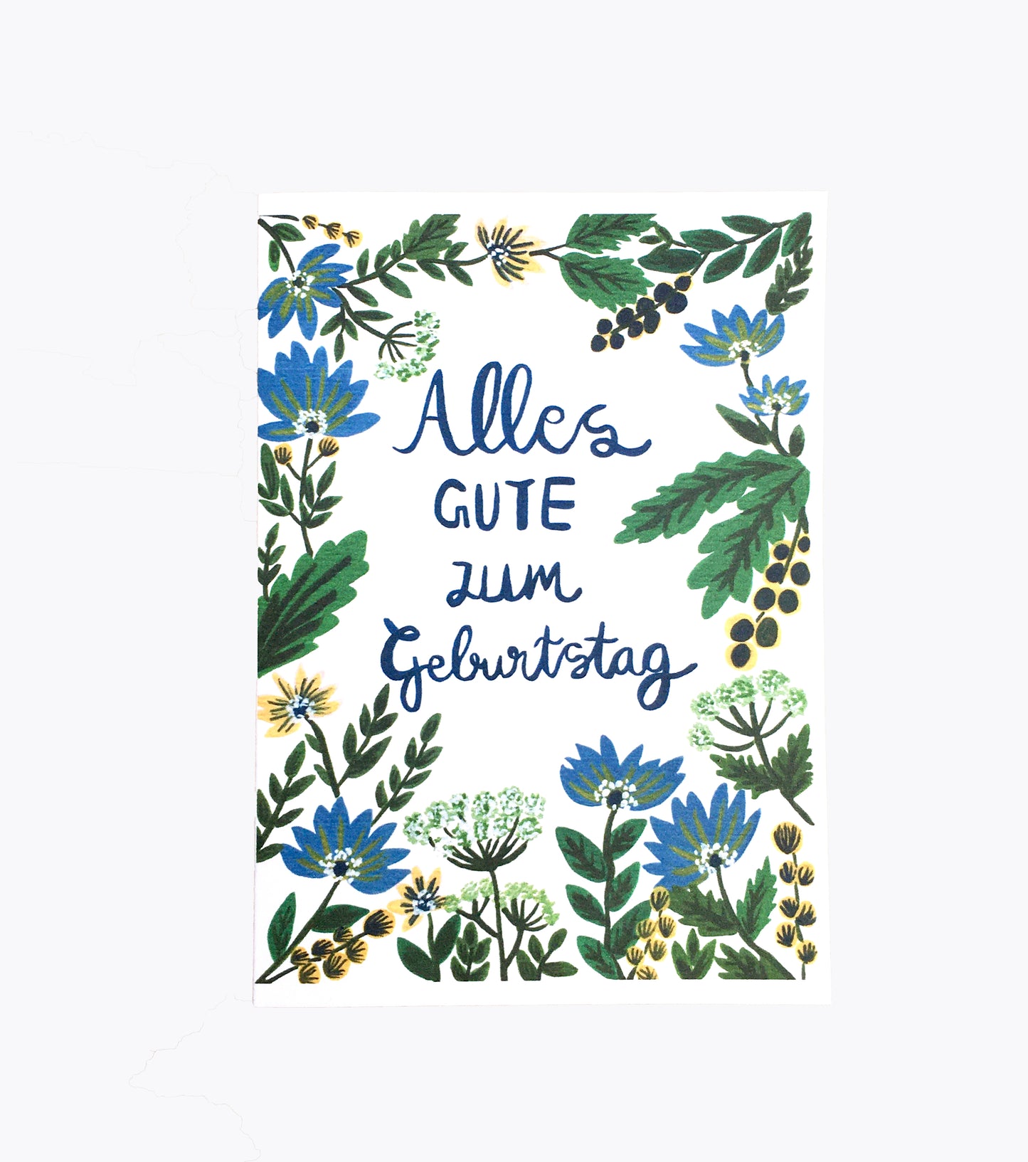 Green Floral | Birthday Card