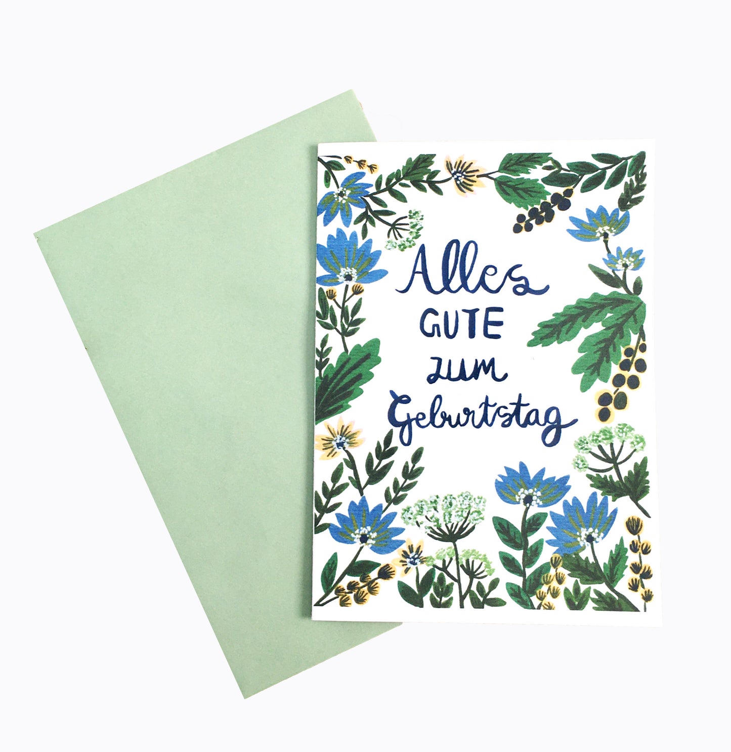 Green Floral | Birthday Card