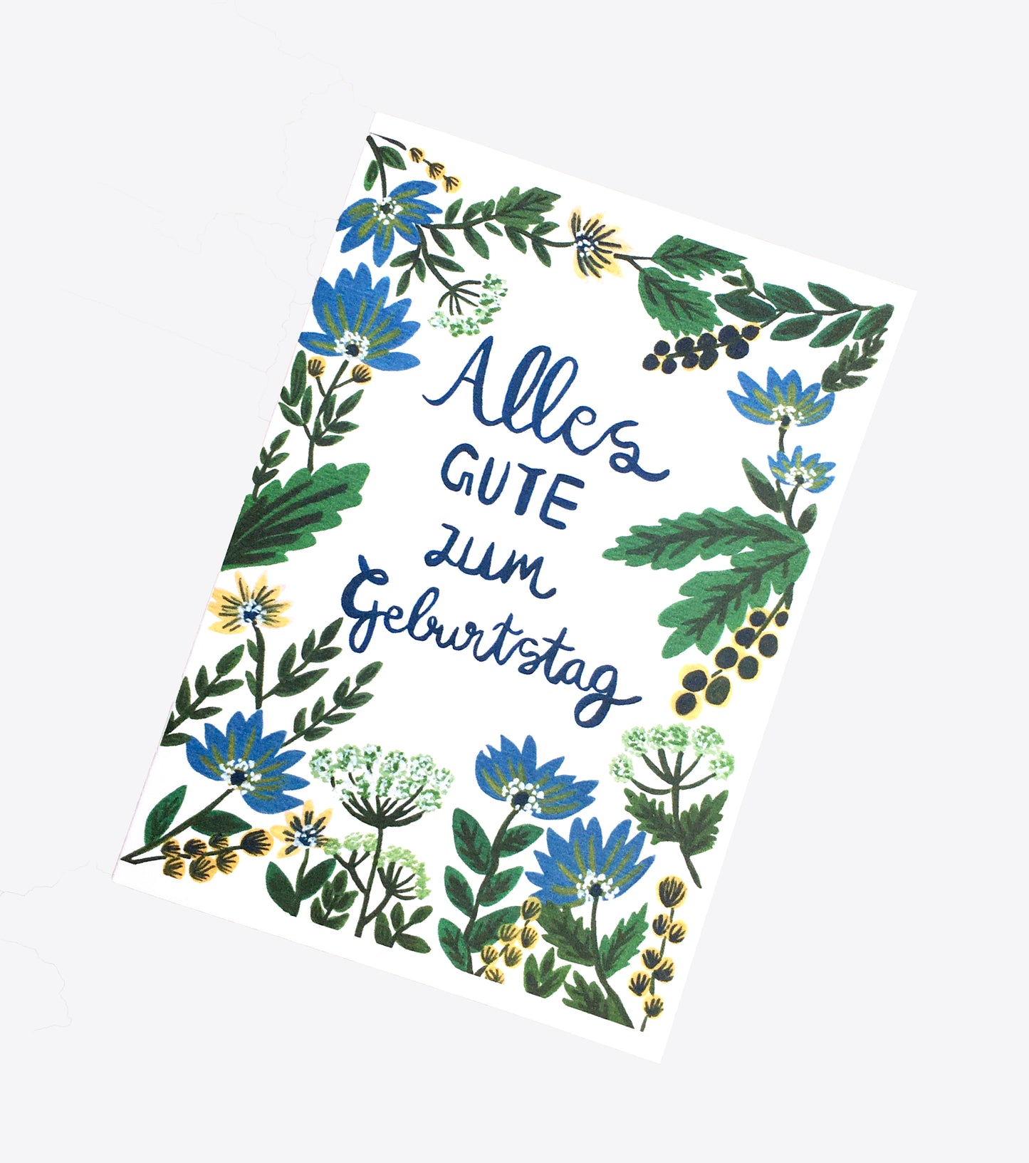 Green Floral | Birthday Card