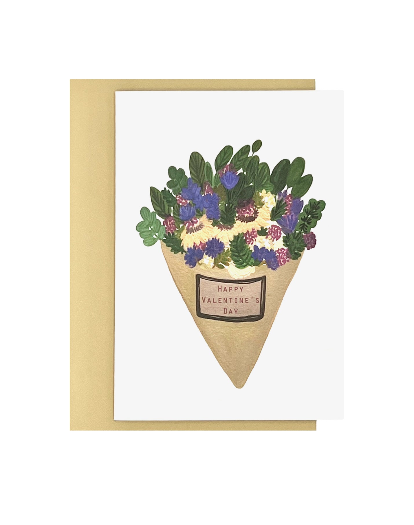 Valentine's Flower Bouquet | Love & Friendship Card
