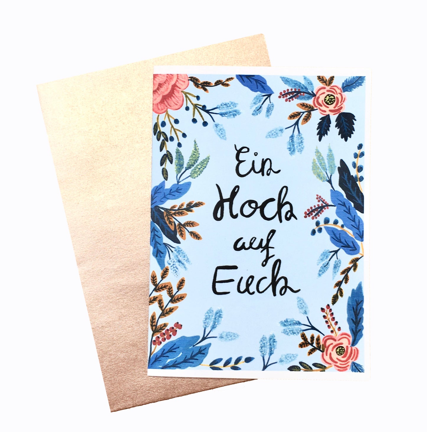 Blue Floral | Wedding Card
