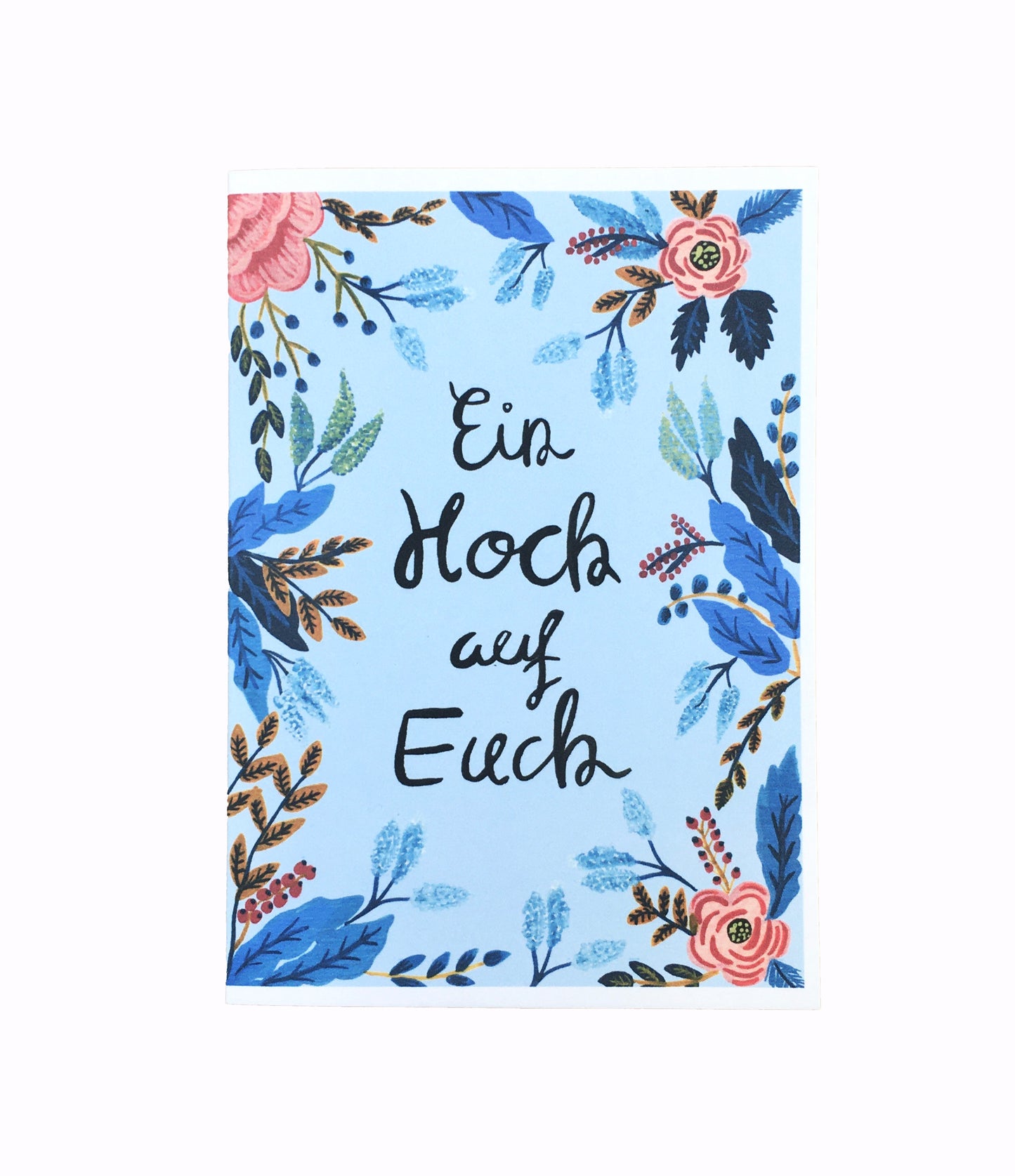 Blue Floral | Wedding Card
