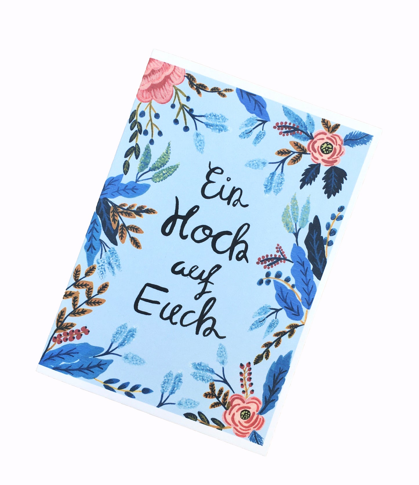 Blue Floral | Wedding Card