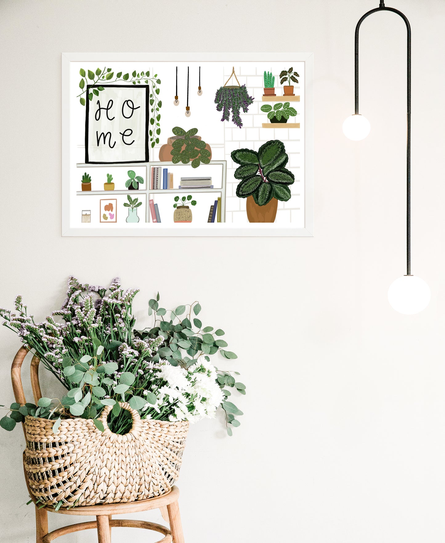 Home & House Plants Poster | Greenery Art Print