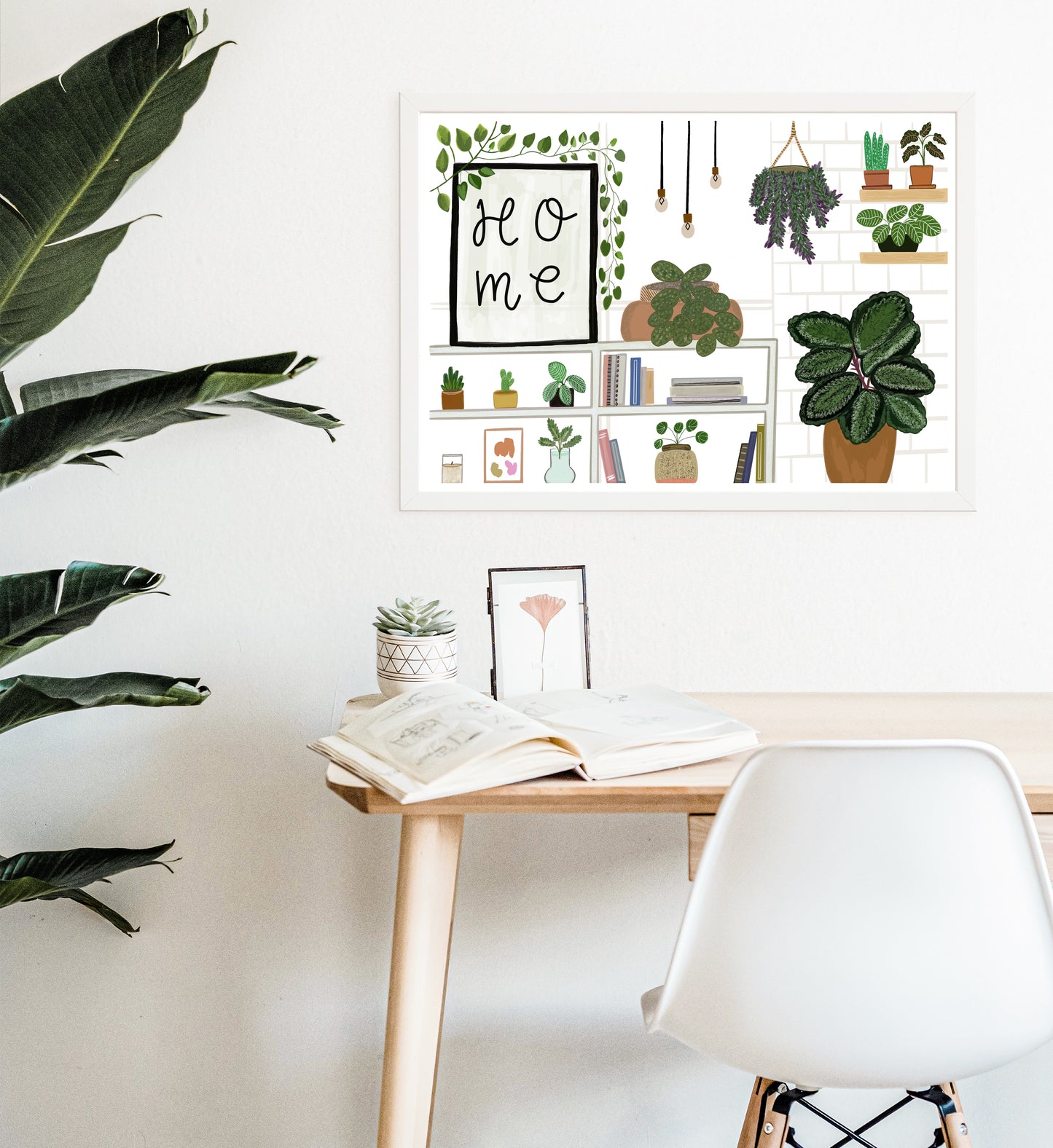 Home & House Plants Poster | Greenery Art Print