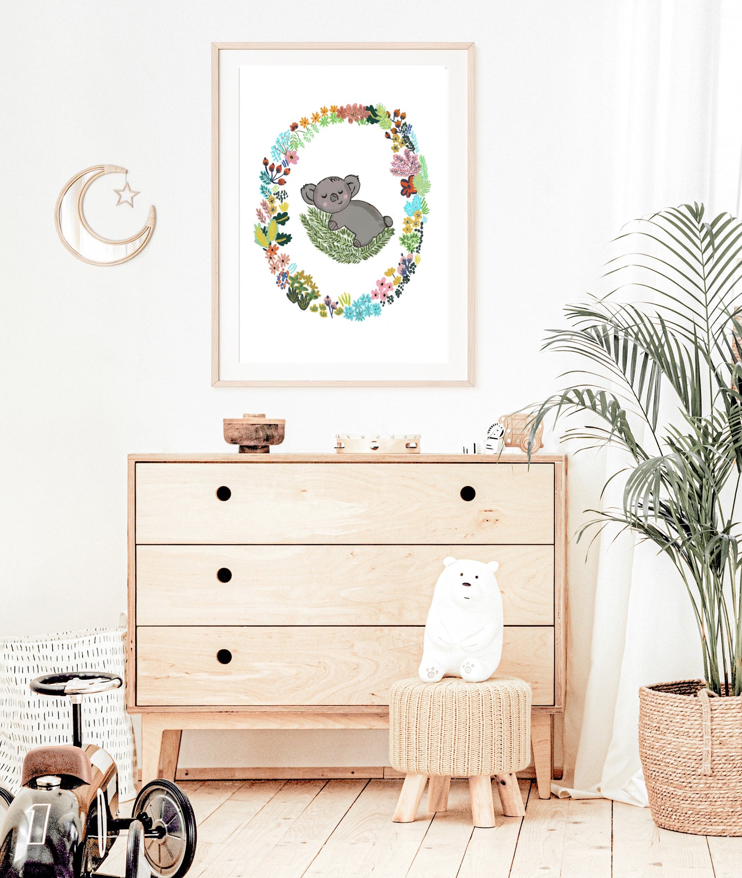 Baby Koala | Nursery & Children Room Poster