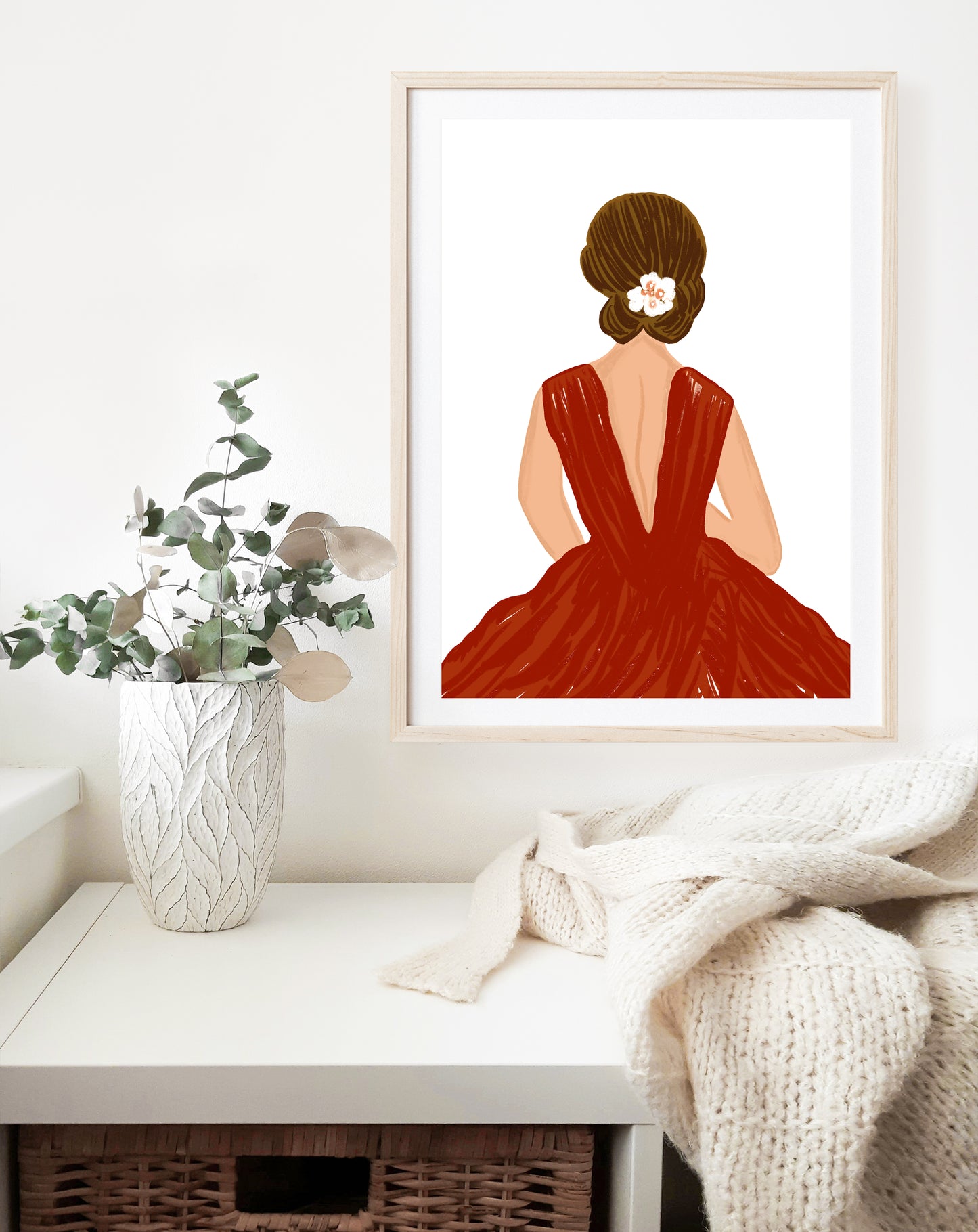 Lady in Red Dress | Art Print