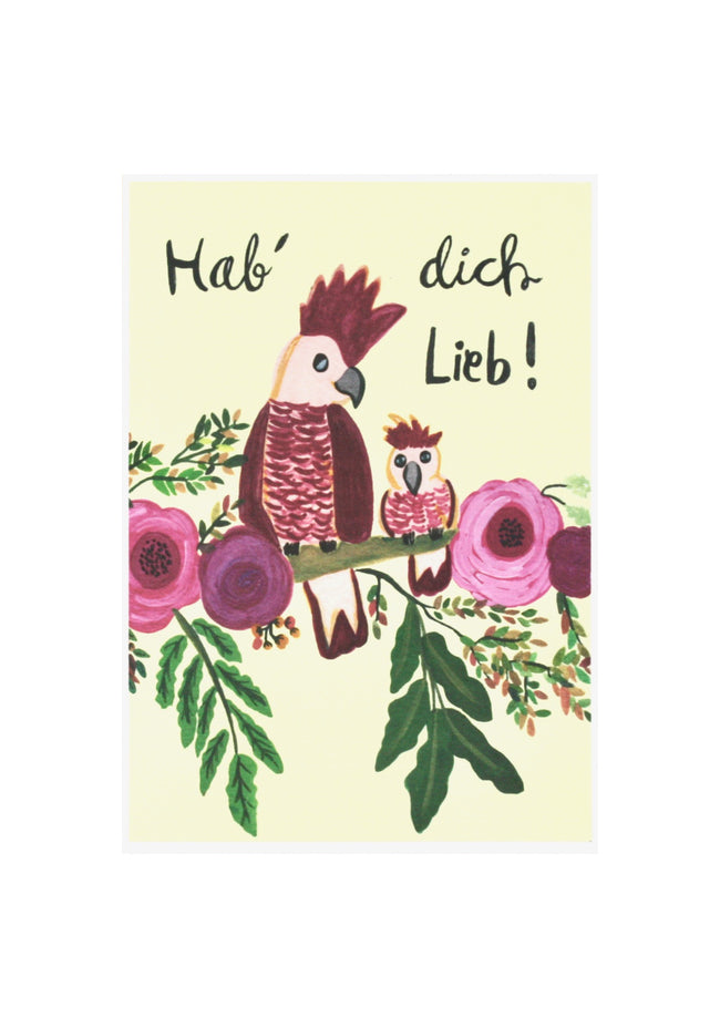 Red Parrots | Love & Friendship Card