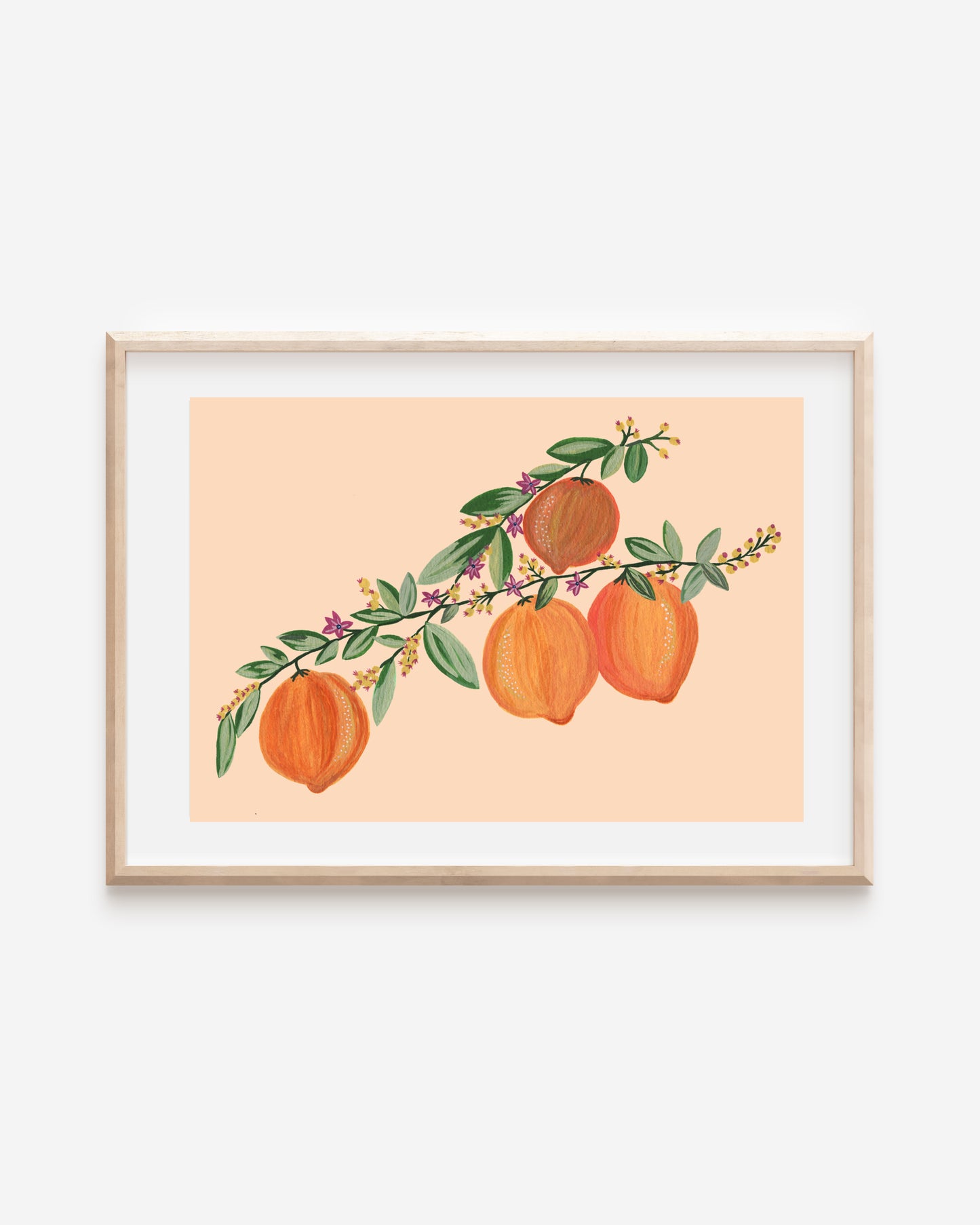 Summer Peaches | Fruit Print