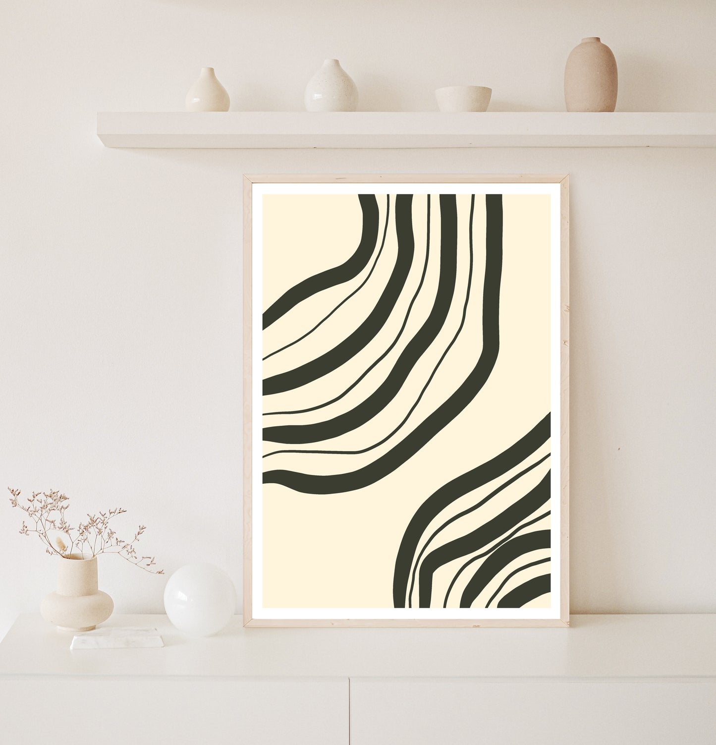 River Lines Art | Minimalistic Print