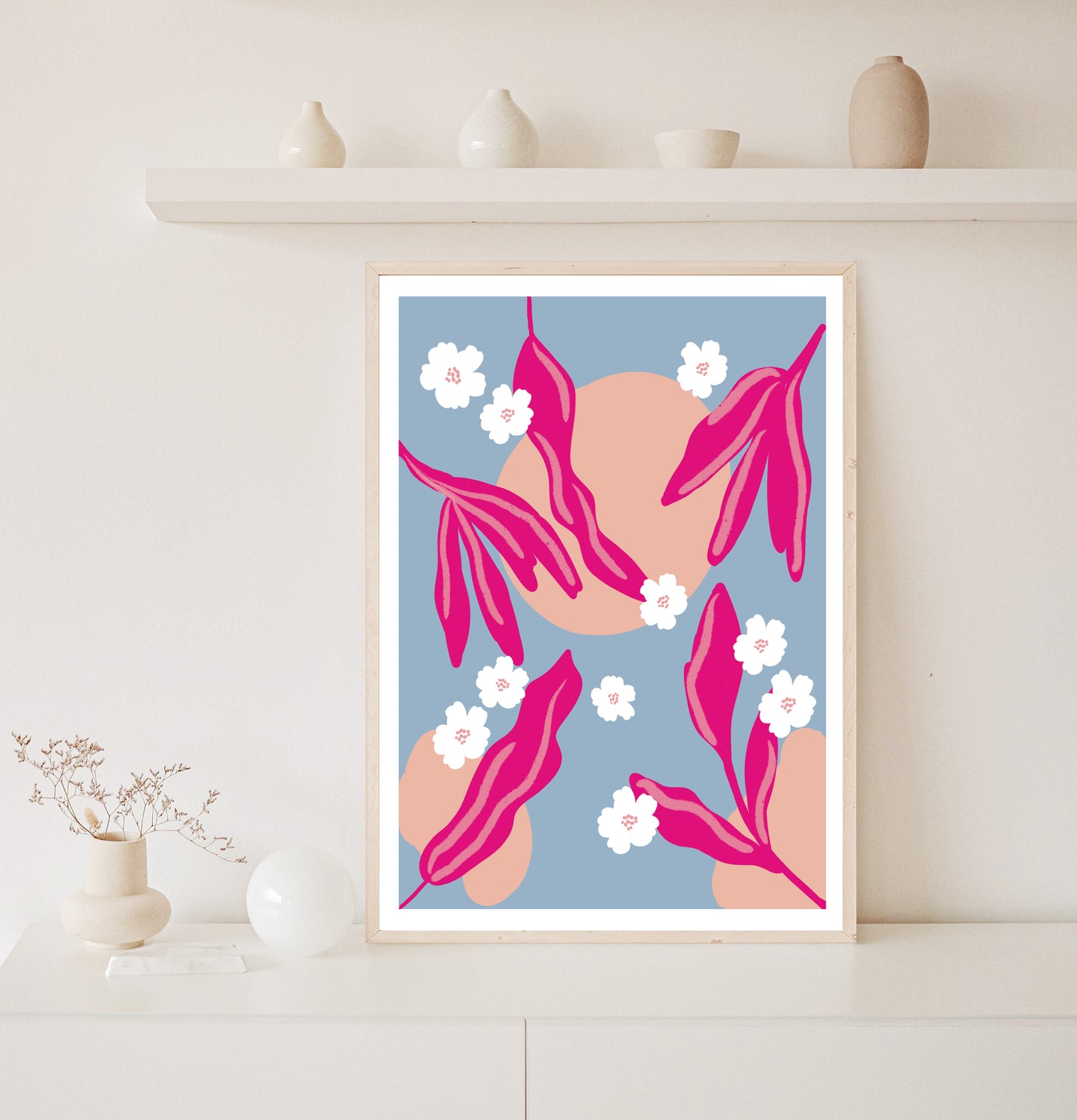 Moonlight Sakura | Floral Print