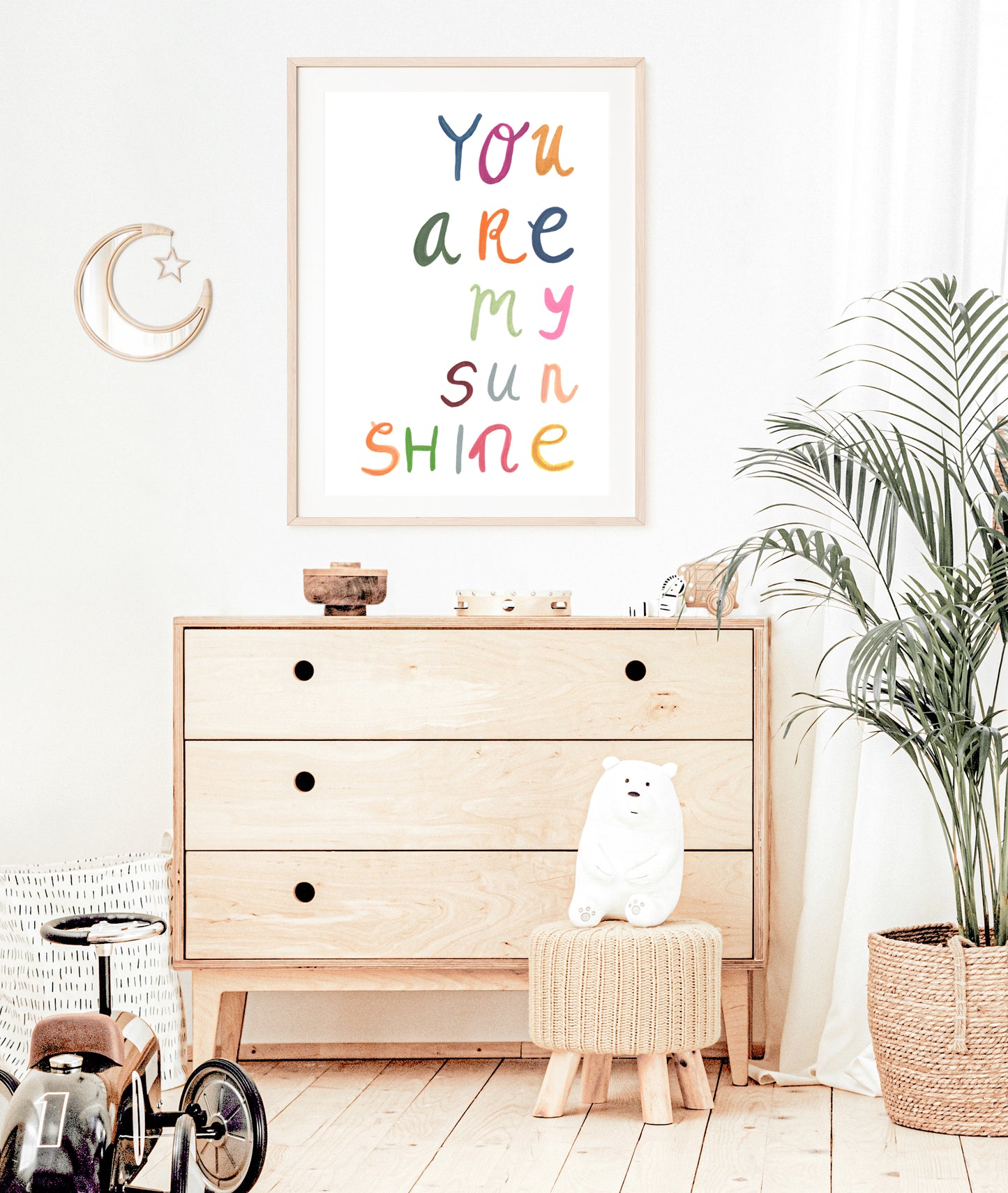 You are My Sunshine | Lettering | Nursery & Children Room Poster