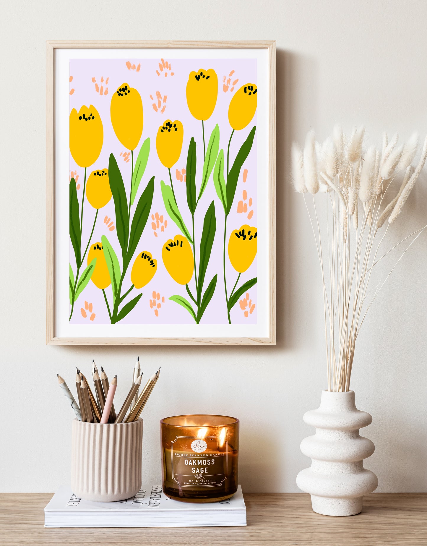 Yellow Tulips | Floral Art Print