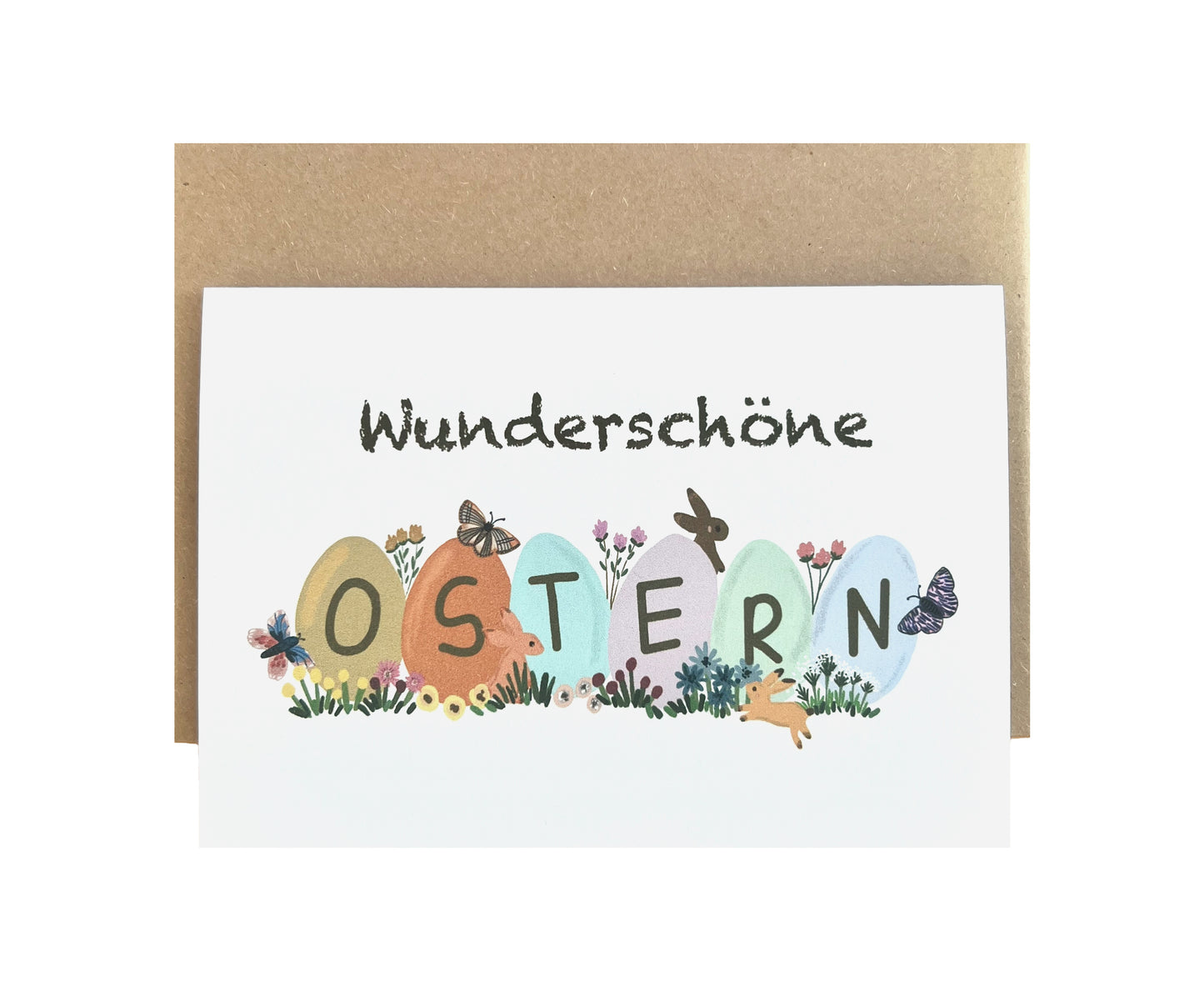 Colourful Floral Eggs | Easter Card